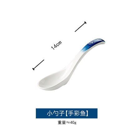 Japanilaiset astiat keraaminen hedelmäsalaattikulho söpö ins kulho verkko punainen nuudeli kulho hyvännäköinen persoonallisuus riisi kulho: Lusikka