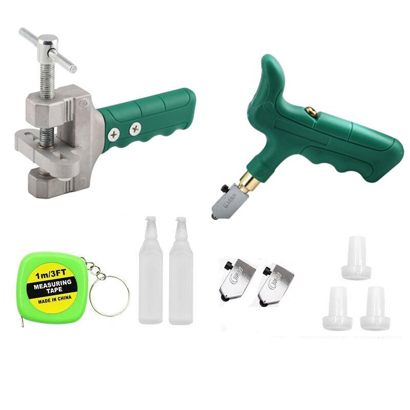 Hoge Sterkte Glassnijder Tegel Handheld Multifunctionele Draagbare Opener Thuis Glassnijder Diamant Snijden Handgereedschap: set 1