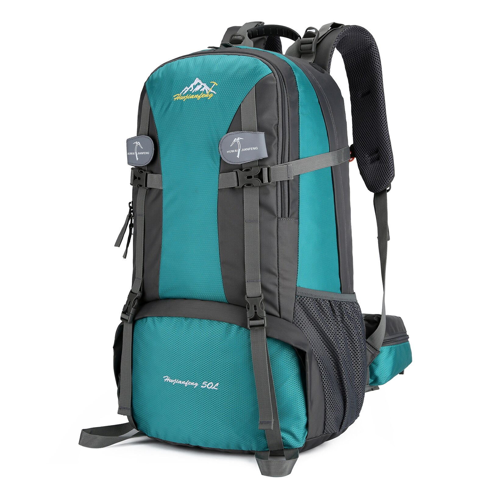 50L Trekking Backpack Hiking Backpack for Mountaineering Travelling Camping: Green