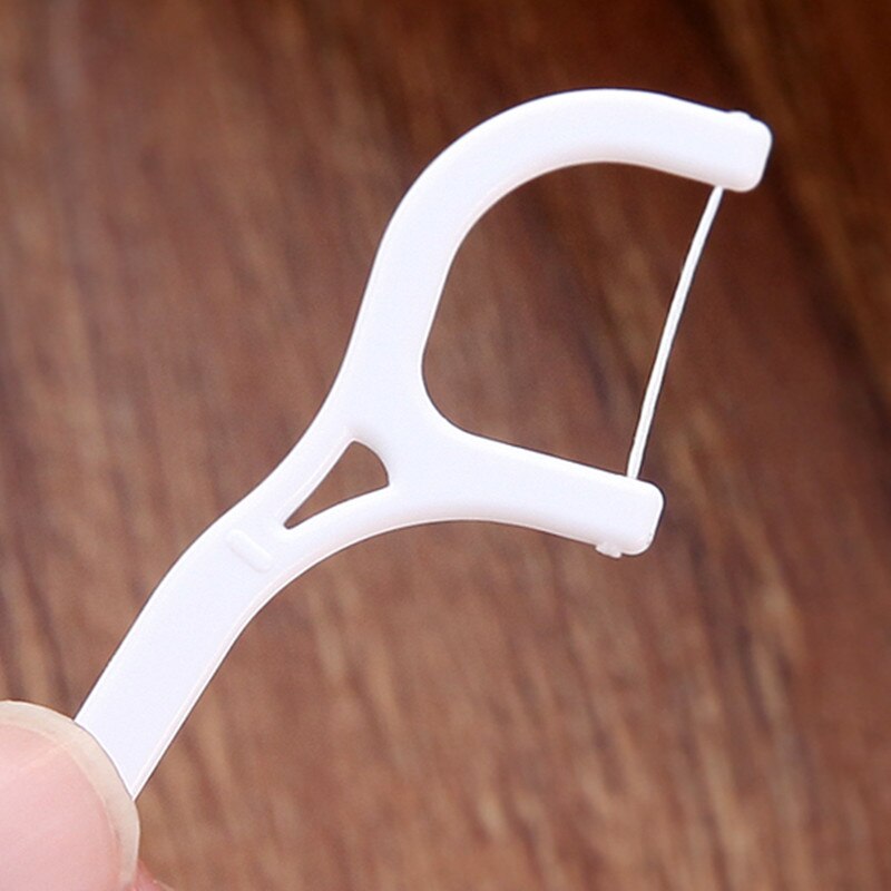 Palo de hilo Dental de plástico de 30 Uds., alambre de nailon portátil, limpiador para el cuidado de los dientes, conjunto de herramientas de limpieza para la higiene bucal