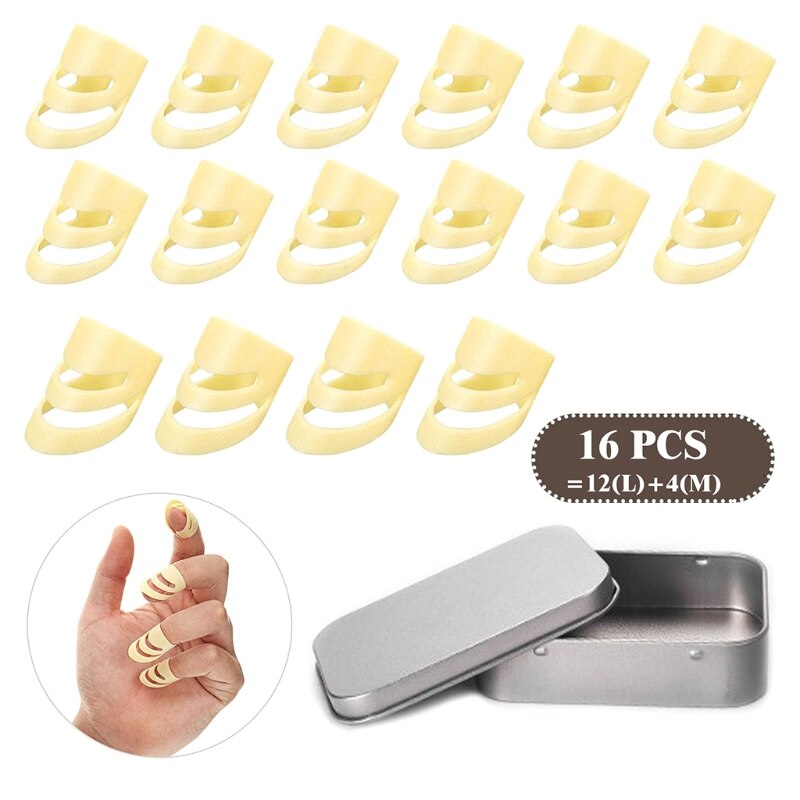 16 stuks/set gitaarplectrums wijsvingerplectrums voor elektrische akoestische gitaren ukelele snaarinstrument onderdelen accessoires