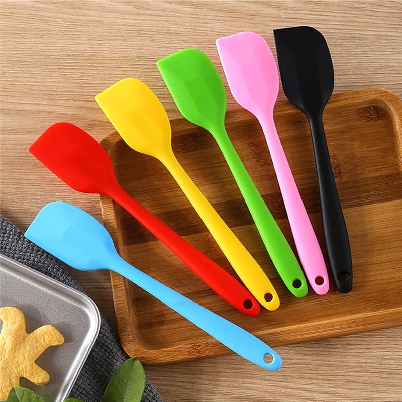 6-Kleur Food-Grade 27*5 Cm Koken Siliconen Spatel Buttercream Non-stick Cookie Pastry Mengen batter Schraper Bakken Tools