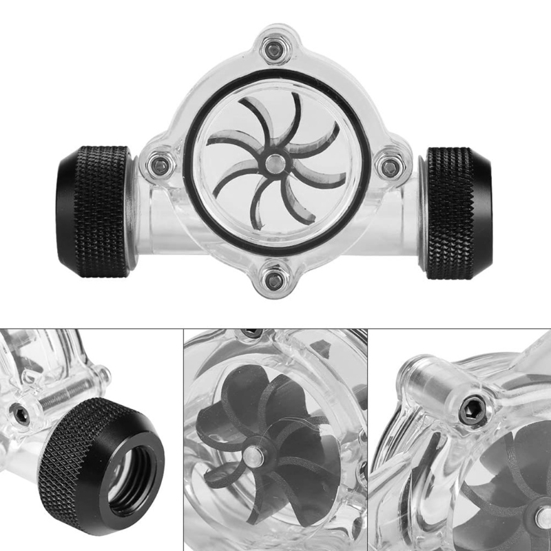 F3MA 8 Impellers Turbine Digital Electronic Flow Meter Indicator for Liquid Cooler