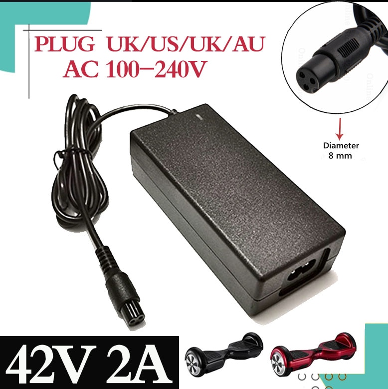 1 Pc Laagste Prijs 42V 2A Universele Batterij Oplader Voor Hoverboard Smart Balance 36V Elektrische Scooter Adapter Chargereu/Us/Au/Uk