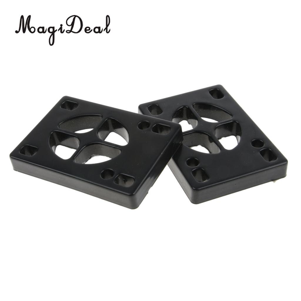 Pair of Longboard Riser Pads Skateboard Shock Pads Risers for Truck Mounting Hardware Tool Adults Kids Outdoor Sports Tool