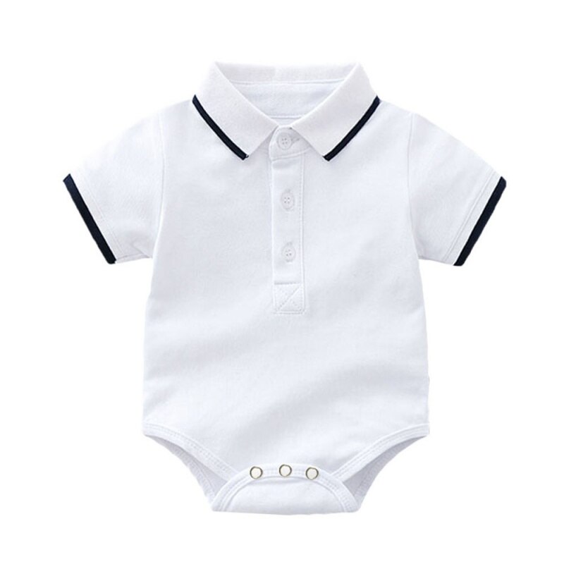 Bobora – combinaison en coton pour bébés garçons, barboteuse à manches courtes, couleur unie, mignon