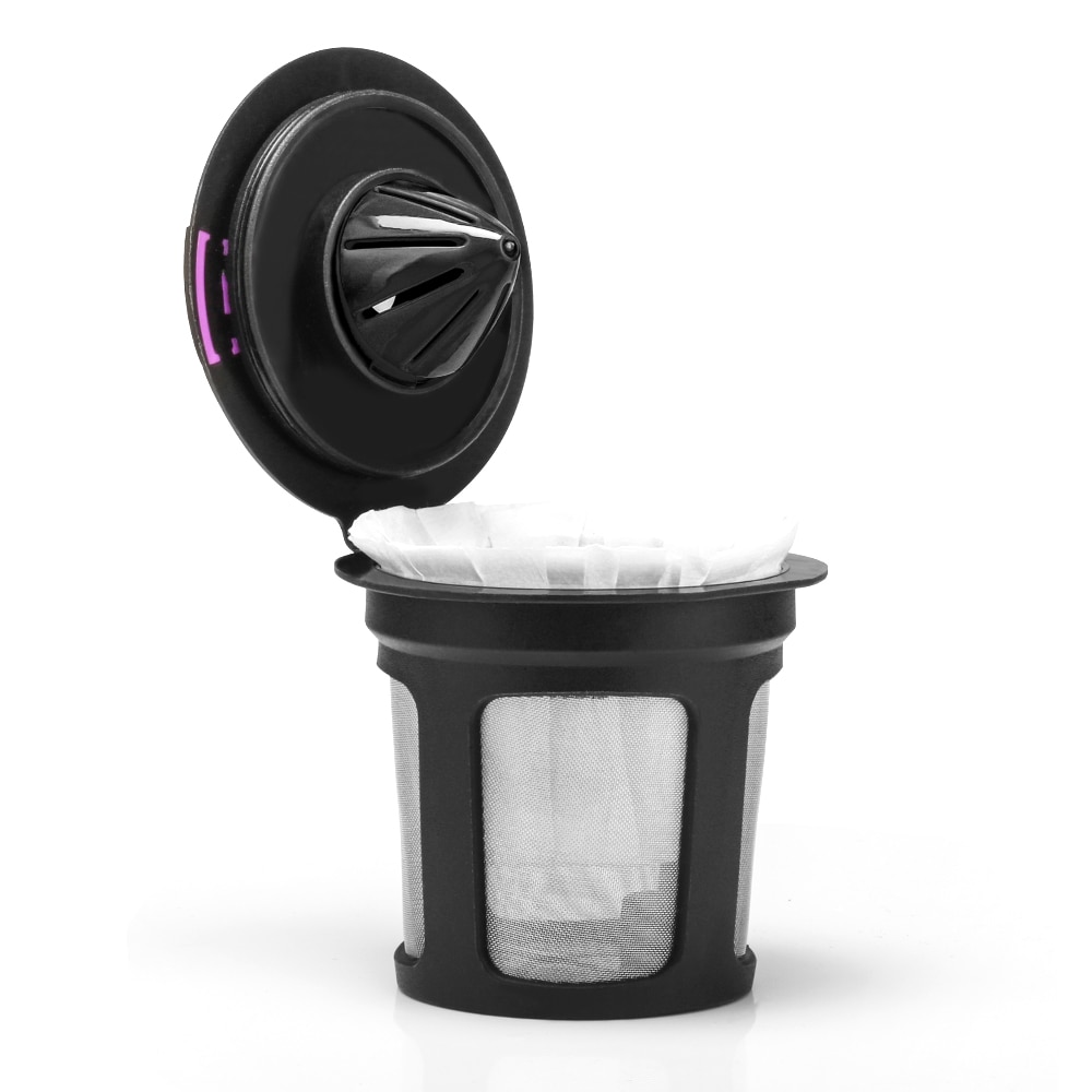 Cápsula de café recargable Keurig, filtro de k-cup para 2,0 y 1,0 cerveceros Kcup, reutilizable para máquina Keurig k-carafe, actualización de 6 unids/set por juego
