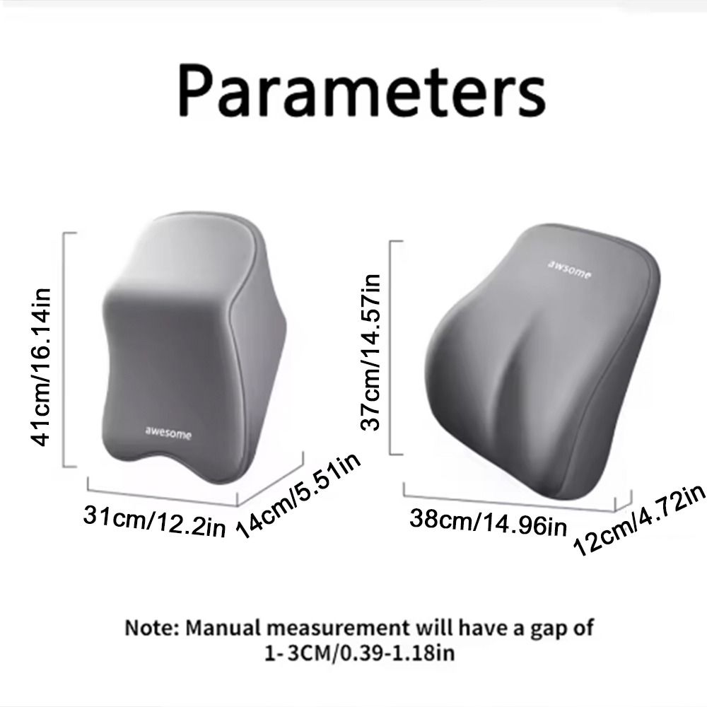 Ergonomic Car Neck Pillow Anti-fatigue Adjustable Protective Lumbar Support Memory Cotton Multifunctional Neck Rest Cushion Home