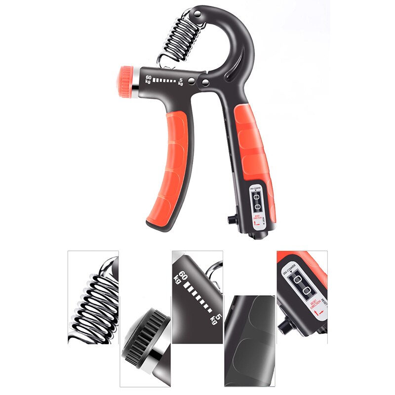 5-60Kg regulowany ciężki chwytak siłownia trening nadgarstka zwiększ siłę ćwiczący robić odzyskiwania mięśni kulka robić ściskania trener
