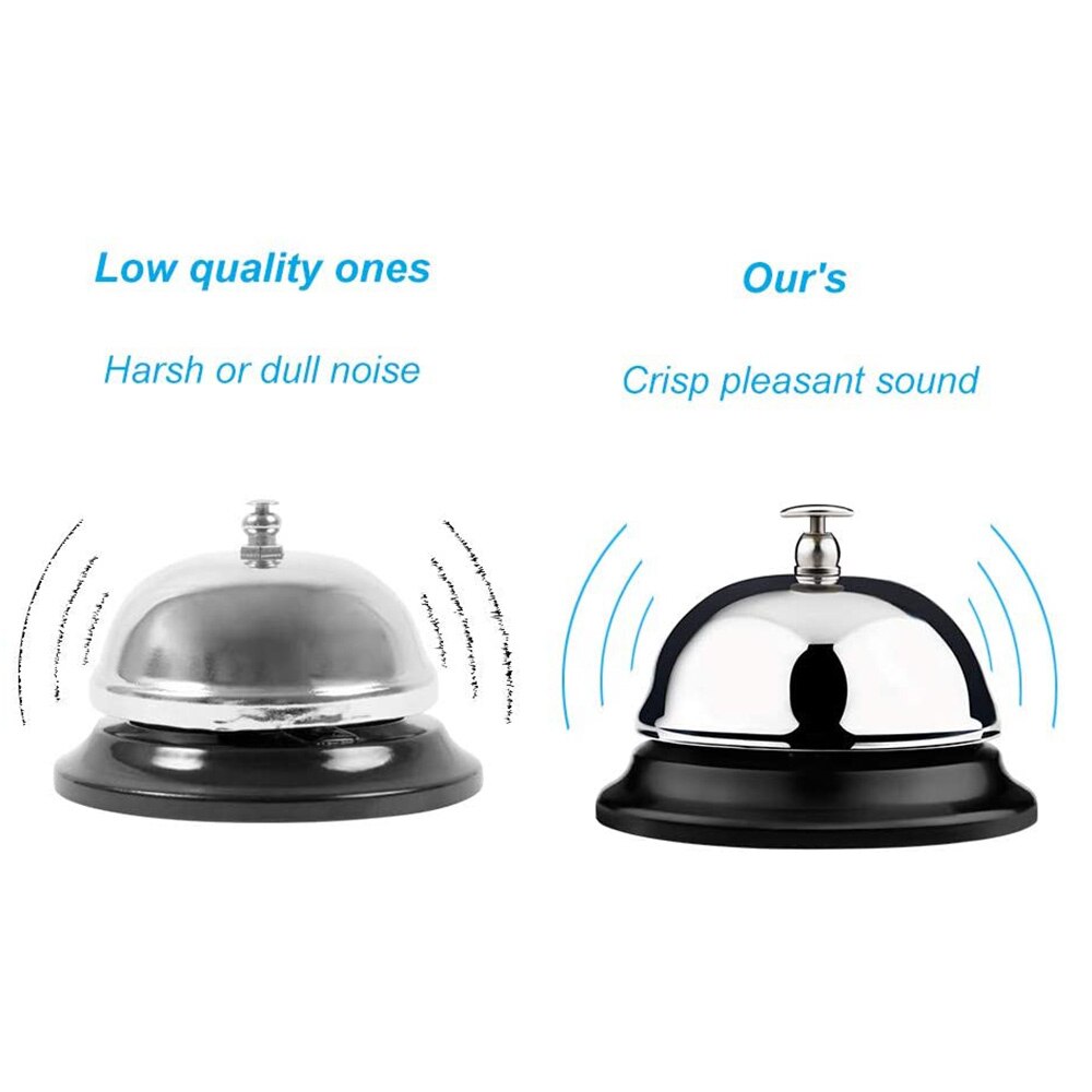 Timbre de llamada para restaurante, 1 uds, escritorio, cocina, Mostrador de Hotel, recepción, campana de artesanía navideña, restaurante, Bar, timbre de llamada