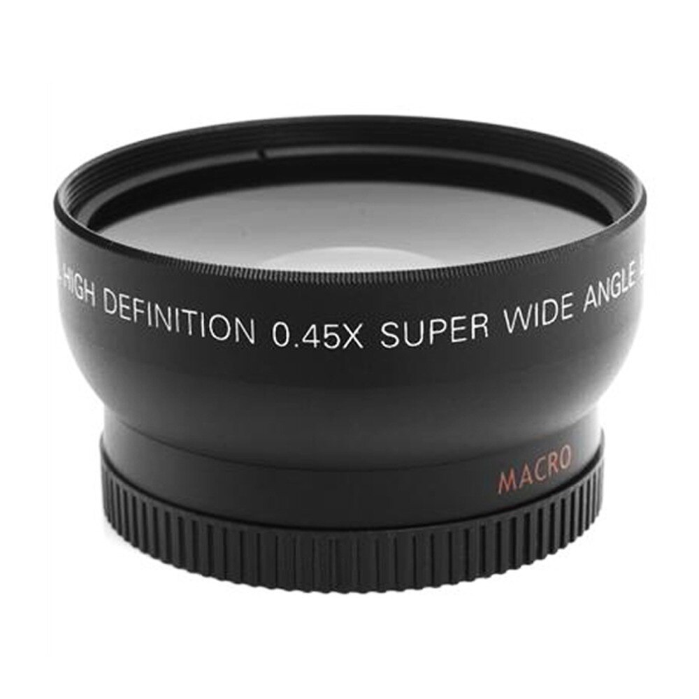 Macro lente gran angular de 52MM, 0,45x, con 62MM de rosca de filtro UV para Nikon D3200 D3100 D5200 D5100, 1 Juego
