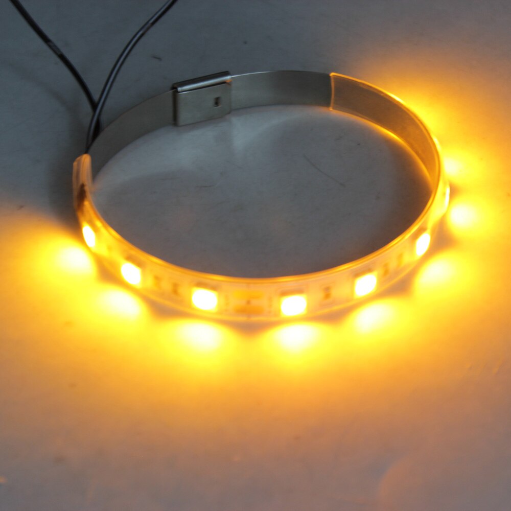 DRL Turn Signal LED Light Strip on Front/Rear Fork Shock Absorber For Suzuki GSR GSXR 600/750 GSXS 1000 HAYABUSA B-KING KATANA