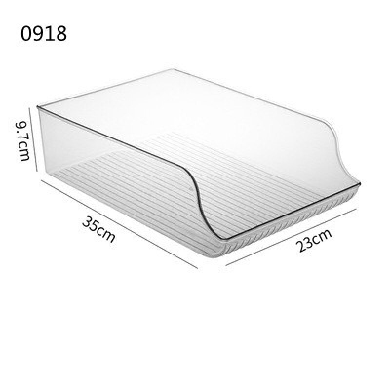 Refrigerator Organizer Bins Refrigerator Drawer Organizer Transparent Fridge Storage Bin Clear Plastic Pantry Food Storage Rack: 0918
