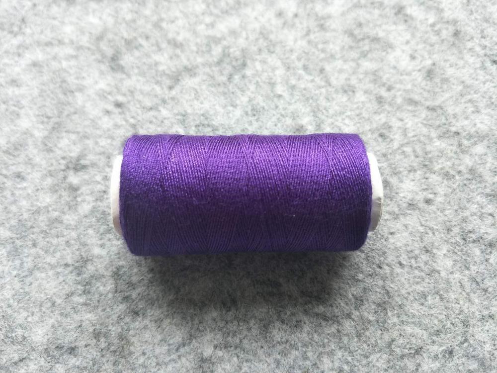 Multicolor bieden selecteren familie kosten naaigaren naaimachine draad hand naaigaren schoothoek 100 yard 1pcs: purple