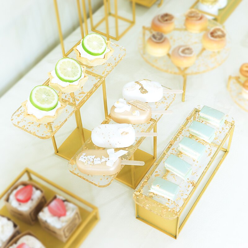 Luxe Metalen Cake Stand Gouden Bruiloft Snack Plaat Dessertbord Set Dienblad Verjaardag Ondersteuning Gateau Keuken Benodigdheden 50