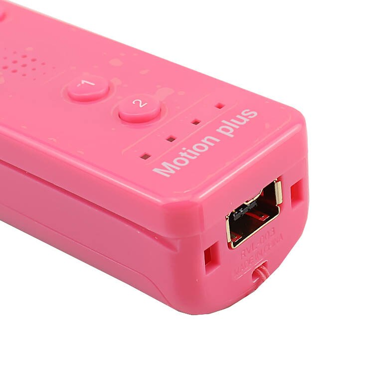 Garantito al 100% 2 in 1 Remote Controller Con Costruito in Motion Plus Per Wii Per Nintendo Rosa di Alta Qualità