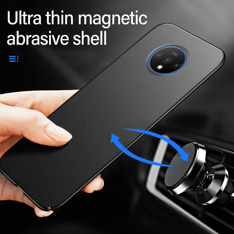 Ultra-fino magnético duro fosco caso de telefone para oneplus 13 12 11 9 8 7 pro 6 t nord 2 ace luxo fosco proteção capa coque