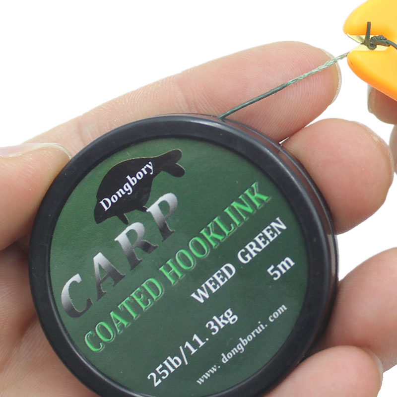 5 M Gecoat Hooklink Karper Vislijn 8 Strand Braid Karper Draad Haak Links Voor Karper Chod Haar Rigs Vissen visgerei