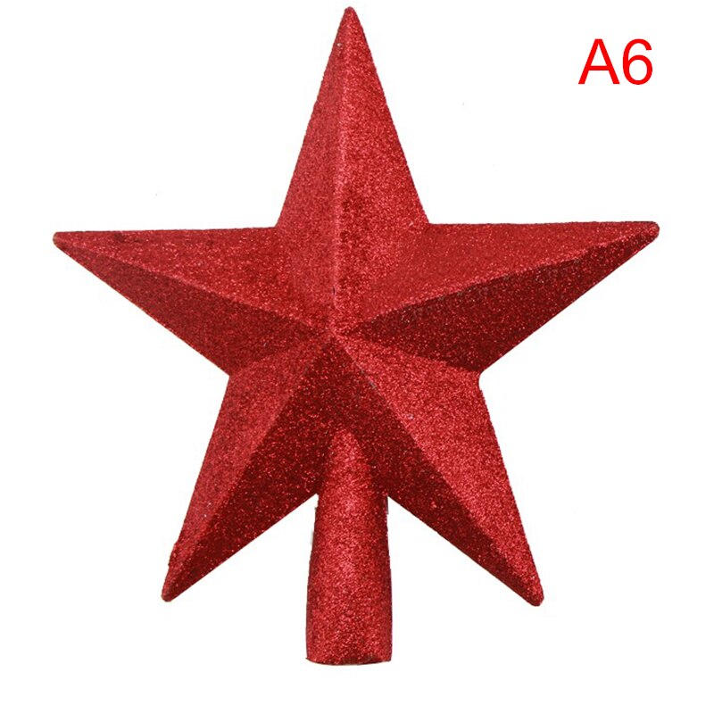 1pc glitter mini star julgran toppers röd guld silver mini star: A6