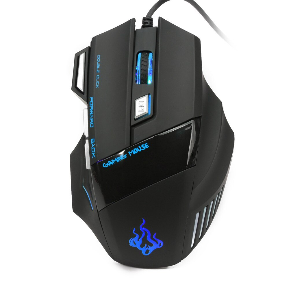 Nowy 5500 Dpi 7 przycisk Led optyczna przewodowa mysz dla graczy z Usb myszy dla Pro Gamer Pc Desktop Office Entertainment akcesoria do laptopa
