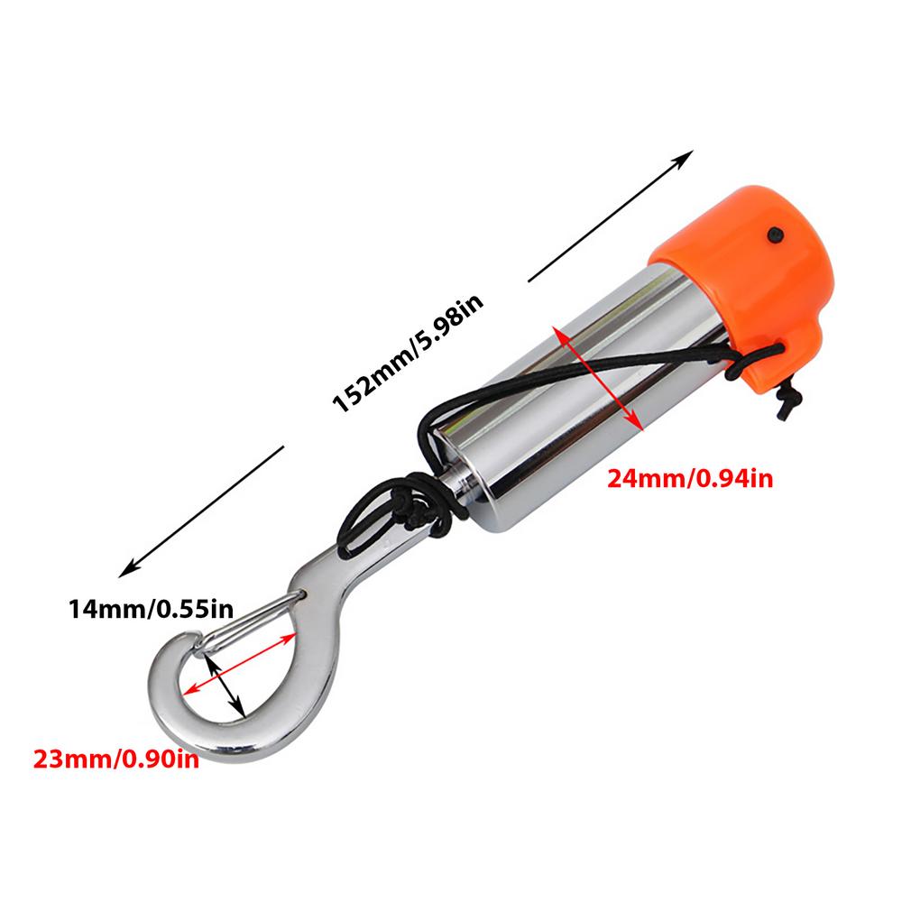 Scuba Noise Maker Scuba Diving Underwater Shaker with Clip Rattle Stick for Scuba Diving Gear Scuba Accessories Noise Maker: WHITE