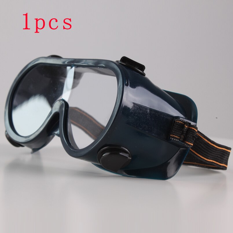 CK Tech.Safety Goggle Glasses Transparent Anti-shock Dust-proof Sand-proof Glasses Clear Protective Worker Eye Protect: 1pcs deep blue