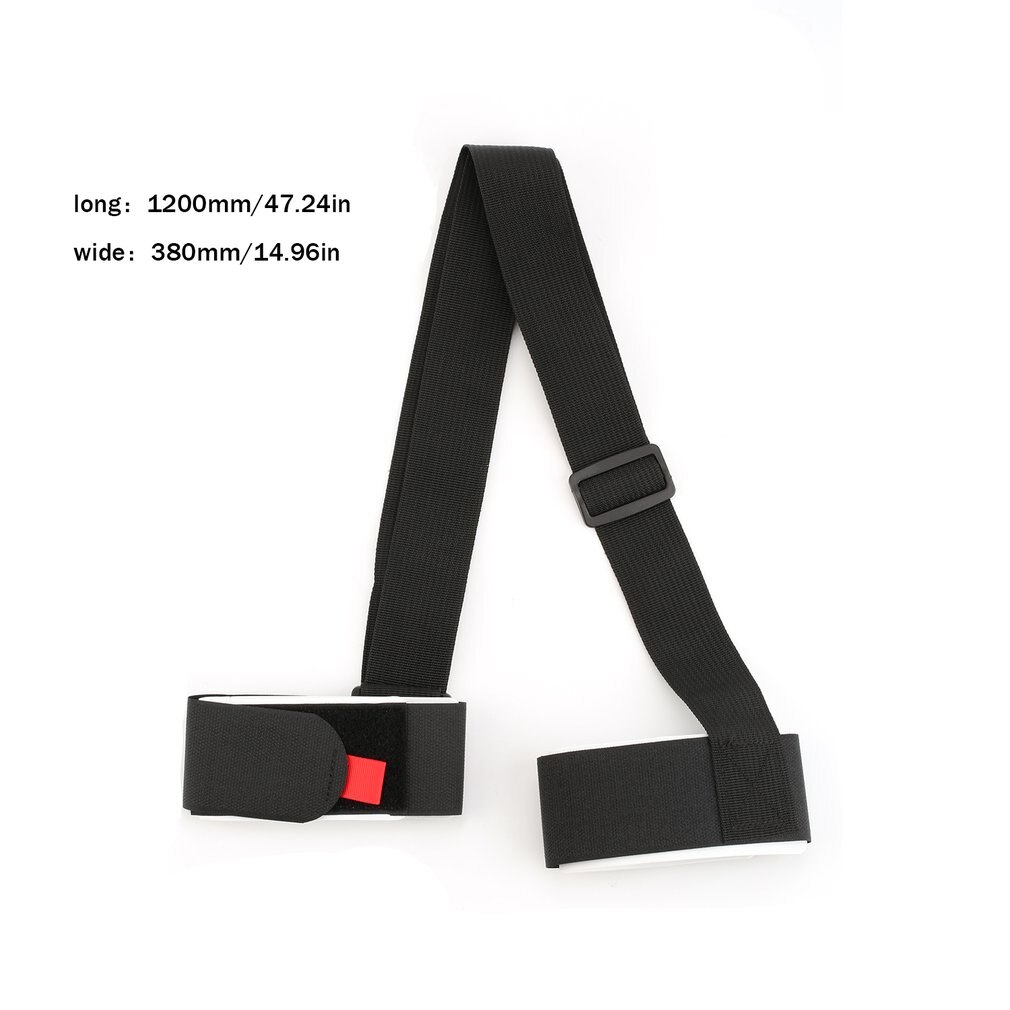 Skiën Pole Schouder Hand Carrier Lash Verstelbare Handvat Bandjes Comfortabele Haak Lus Beschermen Zwart