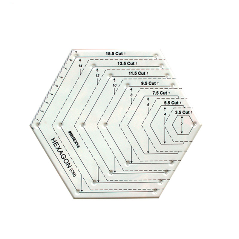 1pcs Plastic Clear Sewing Patchwork Ruler Tools Quilting Grid Rulers Cutting Pattern Tailors Ruler DIY Sewing Craft Scale Ruler