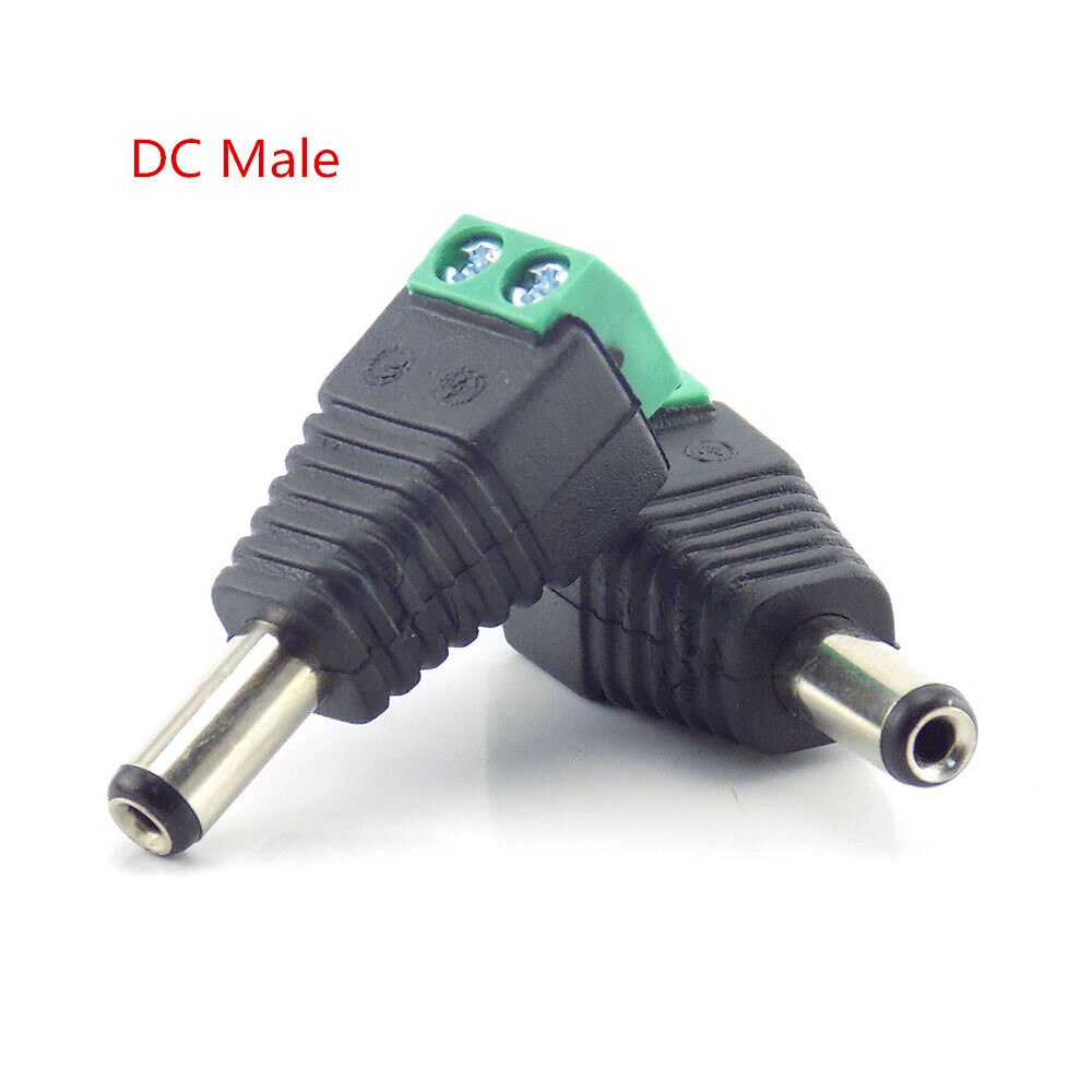 1Pc Bnc Male Connector Dc Male Connector Adapter Voeding Bnc Plug Dc Adapter Voor Cctv Surveillance Camera Bnc cctv Systeem