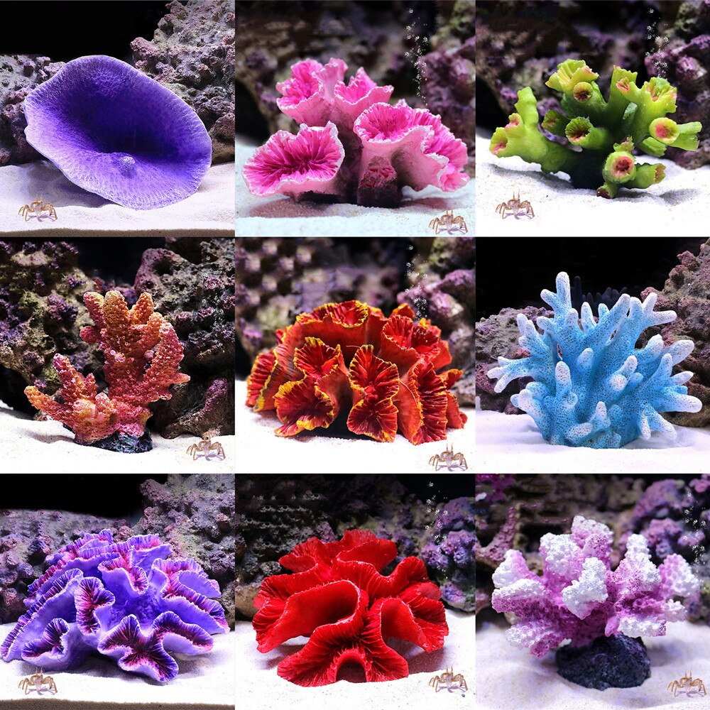 Aquarium Decoratie Koraal Kleurrijke Hars Kunstmatige Coral Meststof Zeester Aquarium Accessoires Ingemaakte Landschap Accessoires