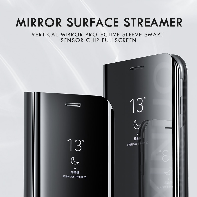 Inteligentne etui z klapką do Samsung Galaxy Note 10 Plus uwaga 10 lite lustro skóra protector pokrywa dla Samsung Not10 Plus lite nie 10
