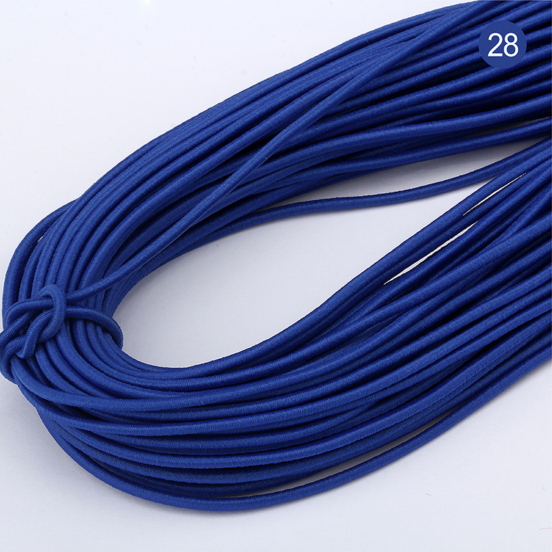 43 meter 2mm miljøvennlig rund gummi elastisk snor stretch elastiske bånd tau smykker armbånd lage plagg tag gjør selv håndverk: 24