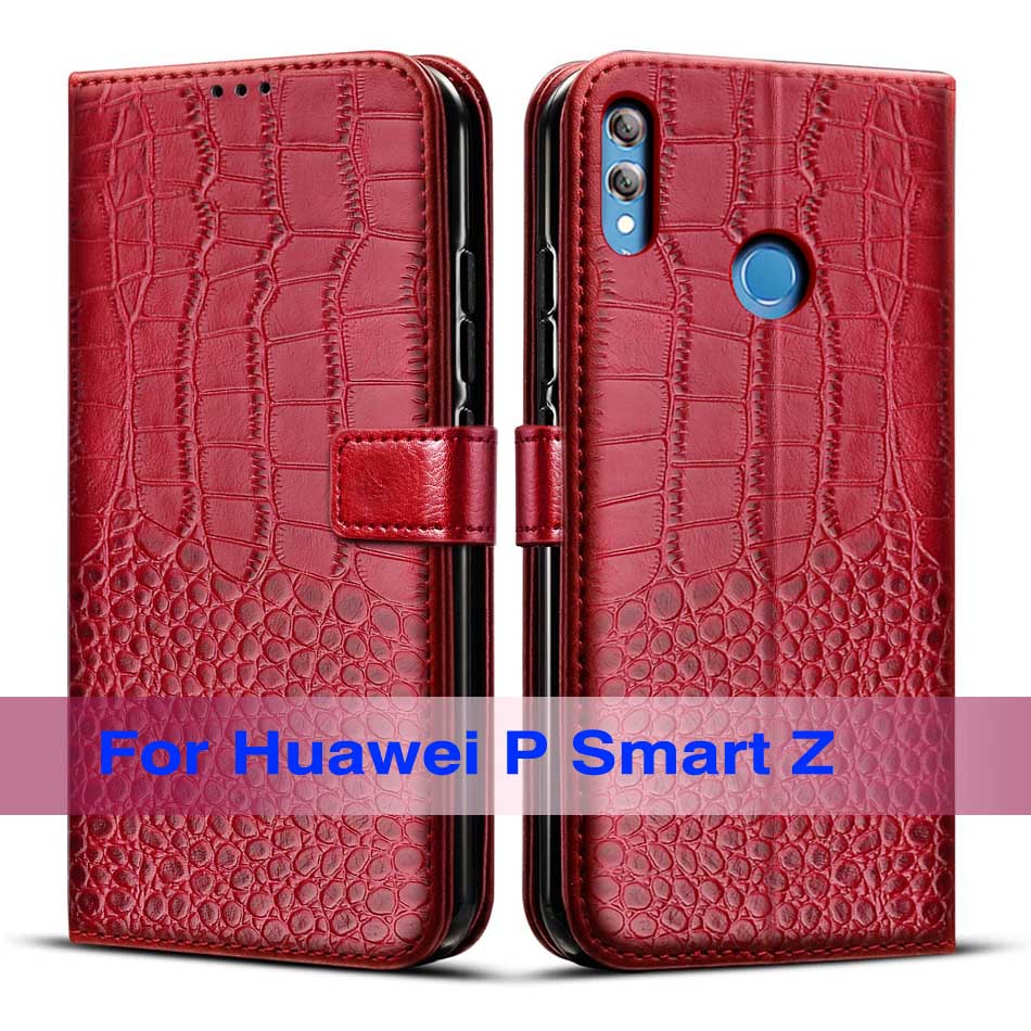 Per Huawei P Smart Z Copertura Della Cassa Magnetica del Silicone Cassa Del Telefono Per Huawei P Smart Z STK-LX1 PSmart Z PSmartZ caso Della Copertura Posteriore: Red