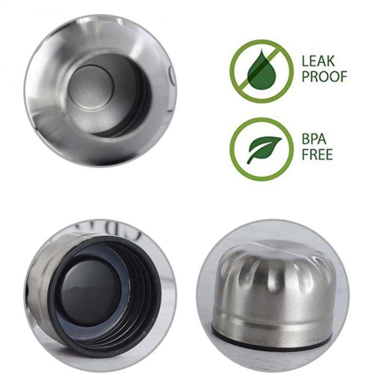 750ml bottiglia di acqua portatile per Sport all&#39;aria aperta bottiglia in acciaio inossidabile per uso alimentare tazza a tenuta stagna Thermos tazza termica