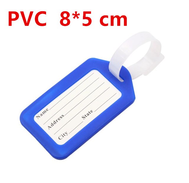 Letter Travel Accessories Luggage Tag Cartoon Silica Gel Suitcase ID Address Holder Baggage Boarding Tag Portable Label: 8x5 cm