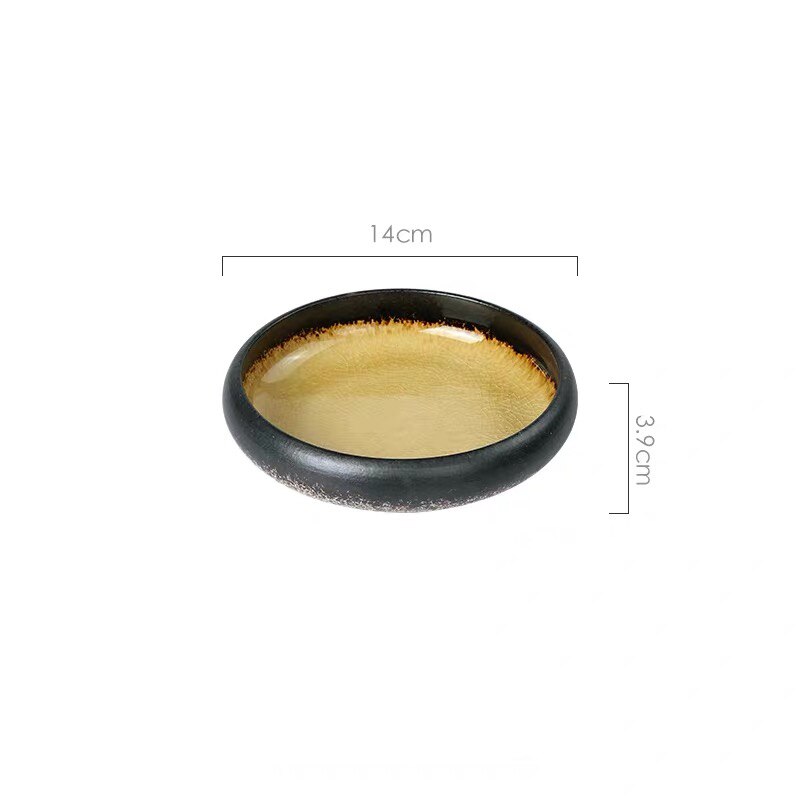 HOMURY 6 Stück Keramik Dip Schüsseln, Keramik Dipschalen Klein, Keramik Dipschalen Fuer Saucen, Bbq Sauce, Eis, Dessert, Obst, Snack, Tomatensauce (schwarz) 4700169732