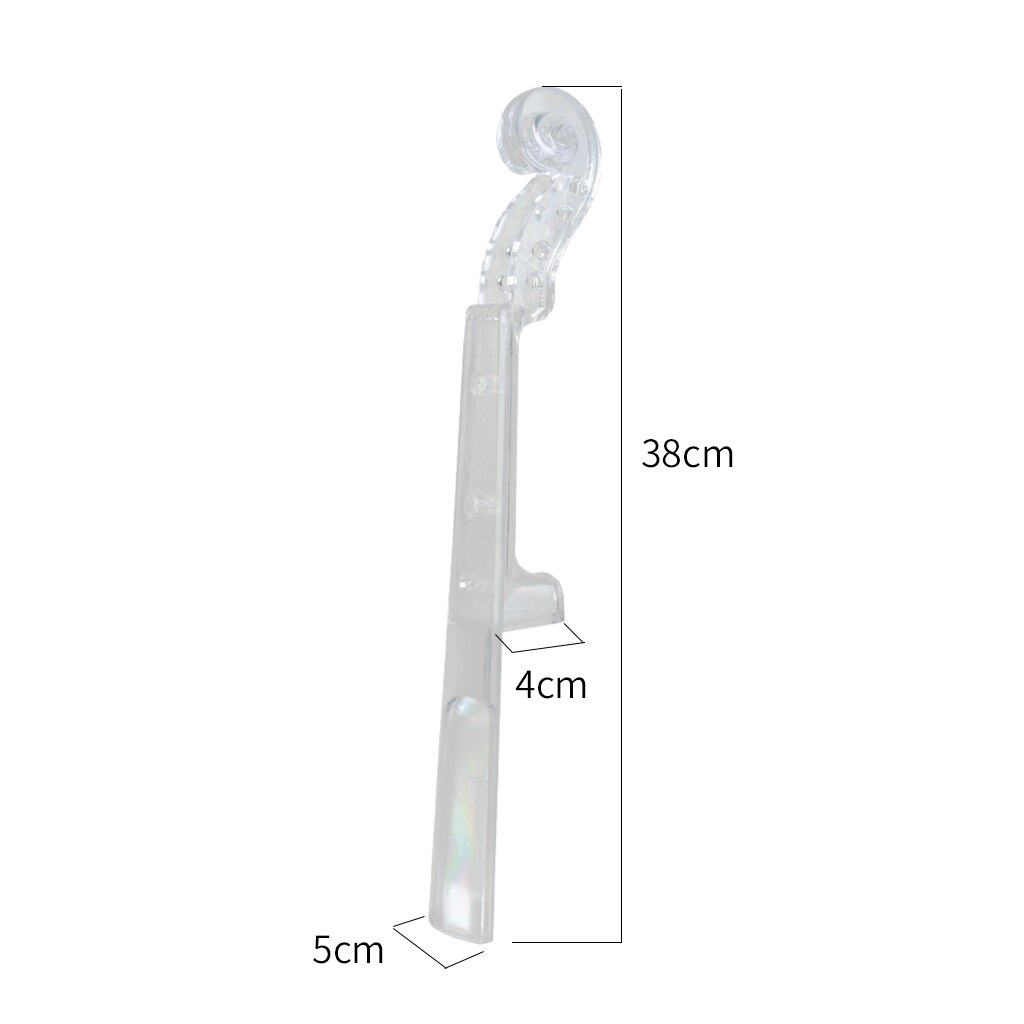 NAOMI 4/4 Violin Neck Maple/Crystal/Plastic Neck+ Ebony Fingerboard Diy Violin Parts Accessories Replacement: Crystal
