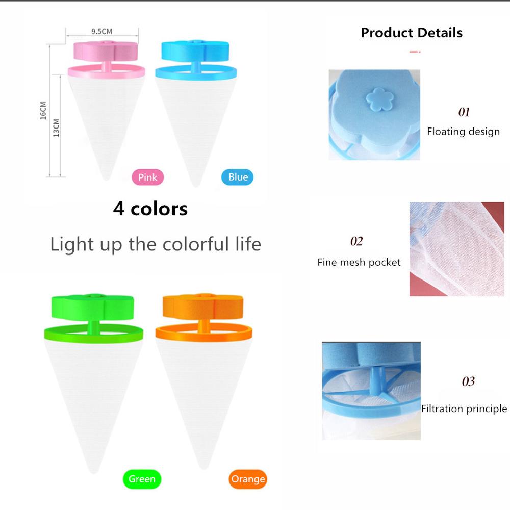 Vuile vezelverzamelaar wasmachine accessoires haarverwijdering wasballen schijven netfilterzak pluizenvangerzak
