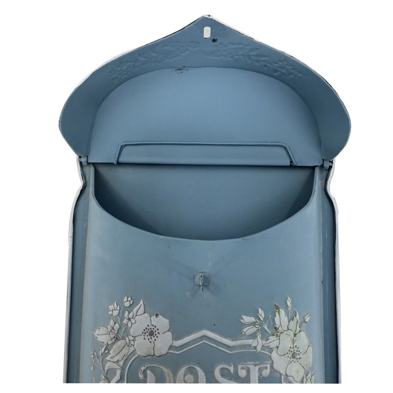Garden Outdoor Mailbox Retro Style Letter Box Metal Wall Mounted Post Farmhouse Post Decoration Crafts
