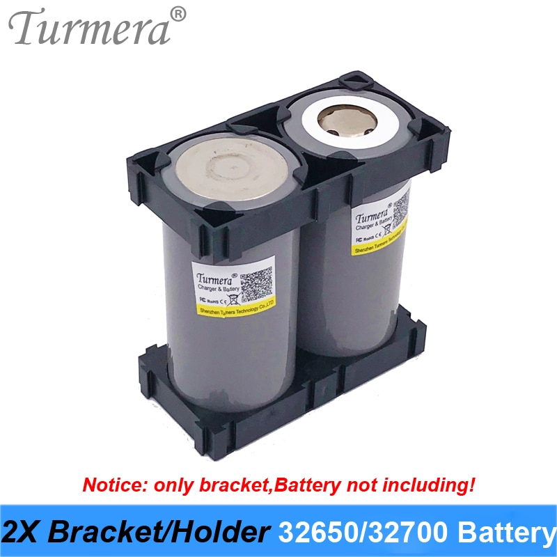 Turmera 32650 32700 2x batteribeslag cellesikkerhed vibrationsdæmpende plastbeslag til 32650 32700 batteripakke 10 stk
