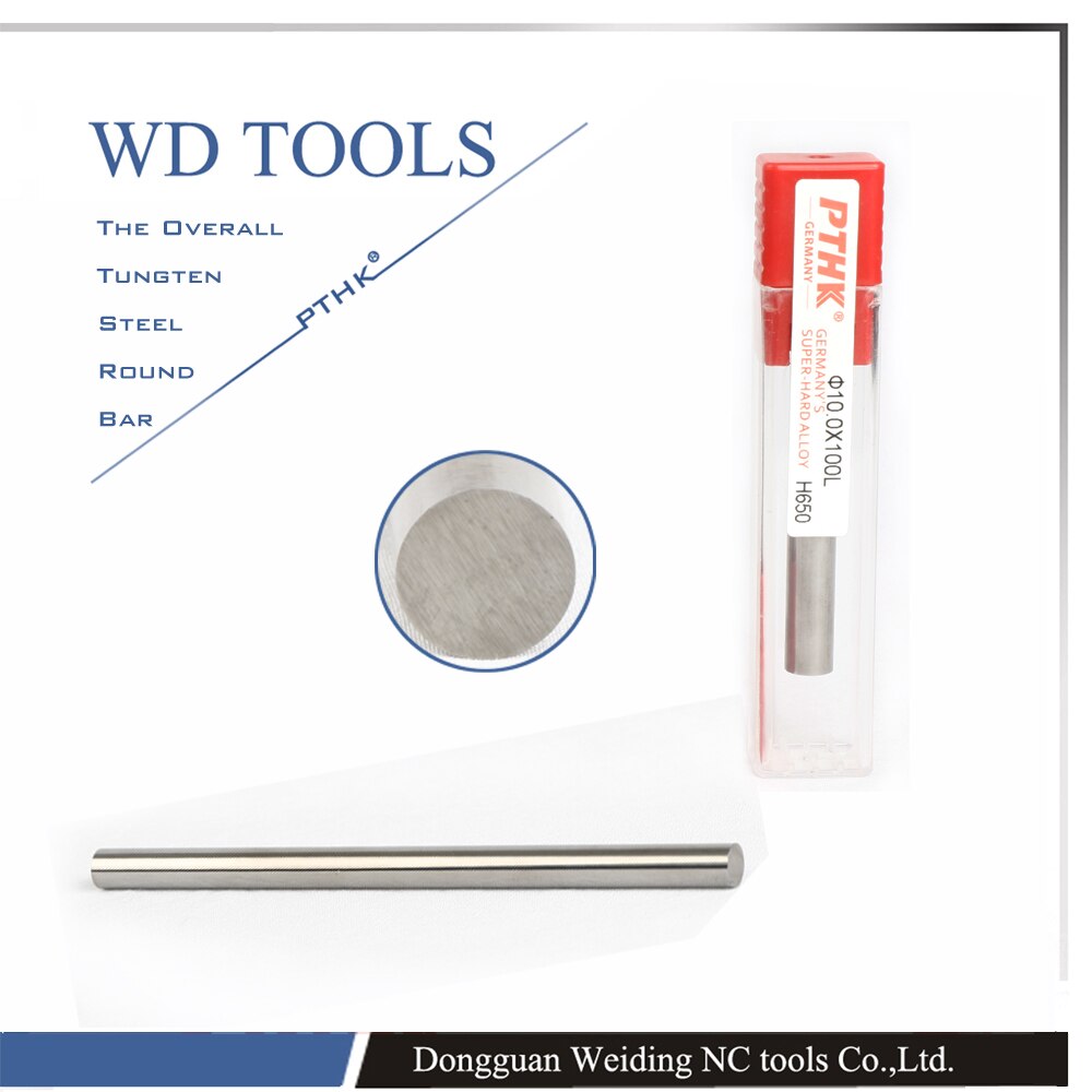 Barra de carburo de tungsteno de alta dureza Barra de carburo de tungsteno de 1 piezas 2,5X100 HRC65