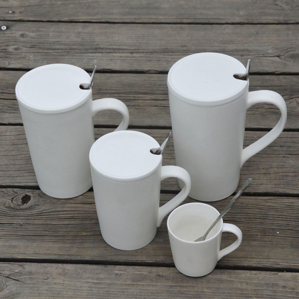 Tapas de cerámica para tazas de café, cubiertas de tazas de té, tapas de tazas de cerámica multiusos, 5 piezas