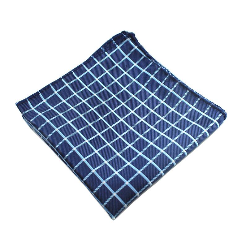Mouchoir en soie Plaid tissé motif Paisley Hanky pour hommes, pochettes carrées, idéal pour les affaires, mariage: 18