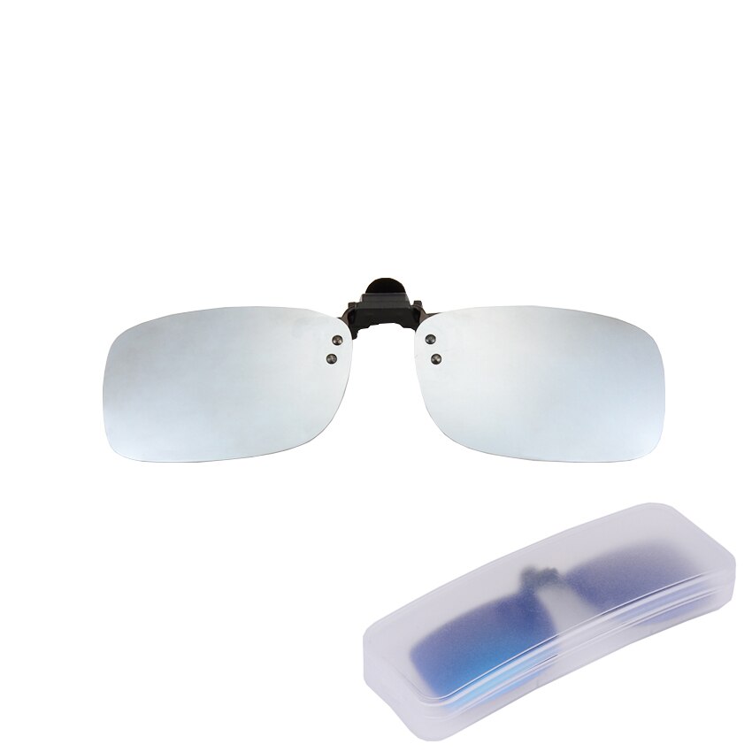 Polarized Clip On Sunglasses Men Women Near-Sighted Driving Night Vision Eyewear UV400 Cycling Fishing Glasses Clip with Box: F05 with box