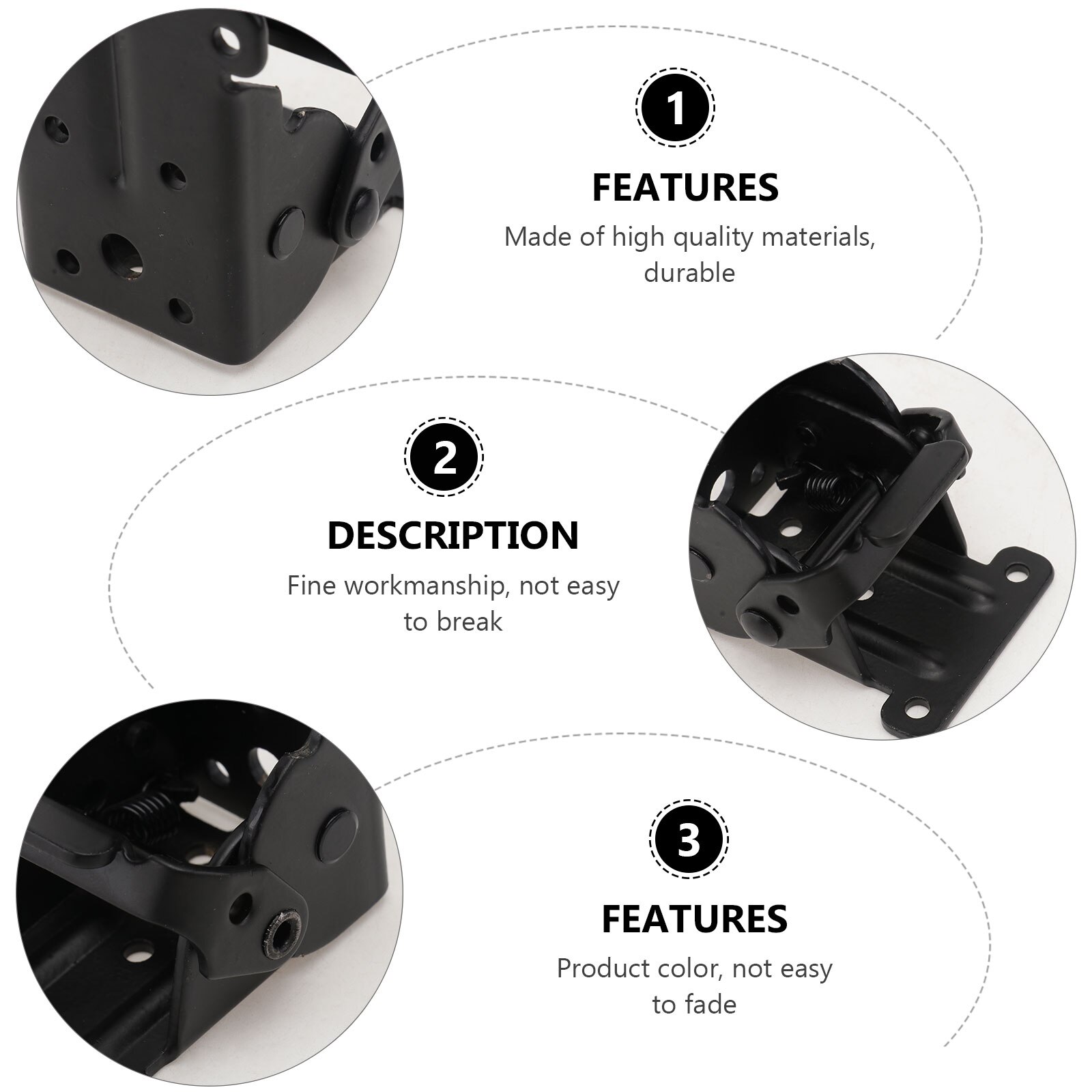 2pcs Furniture Spring Hinges Folding Hinges Home Table Leg Folding Hinges