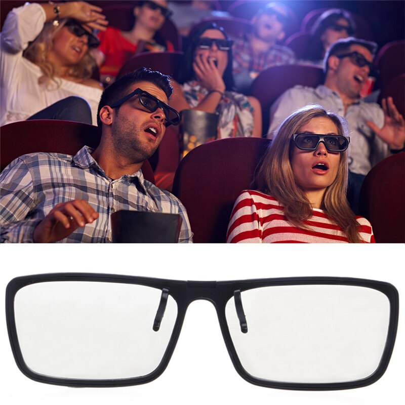 Gafas 3D polarizadas pasivas circulares tipo Clip para TV, Cine en 3D Real, 0,22mm