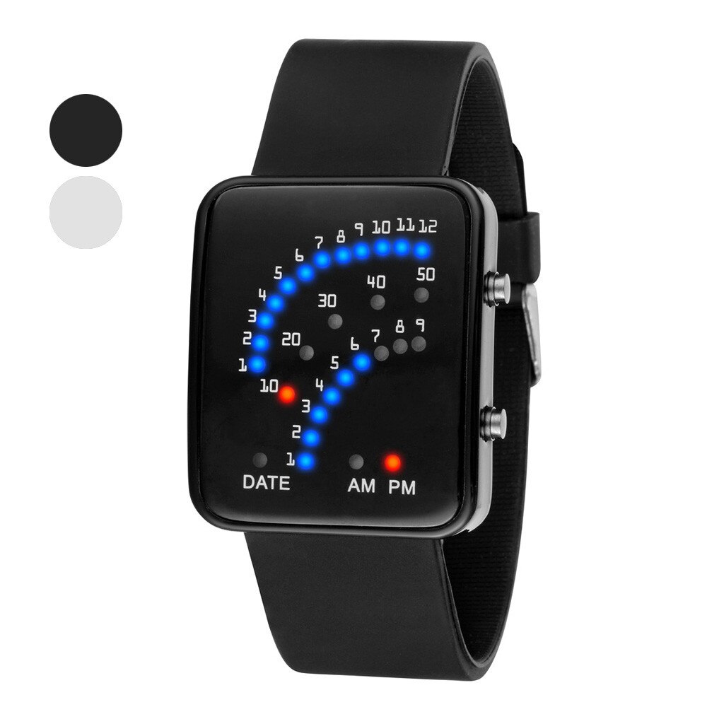 De luxe Montre Pour Hommes Femmes Style Futuriste Multicolore Montre Électronique À LED Sport Montres Montre Numérique Relogio Masculino