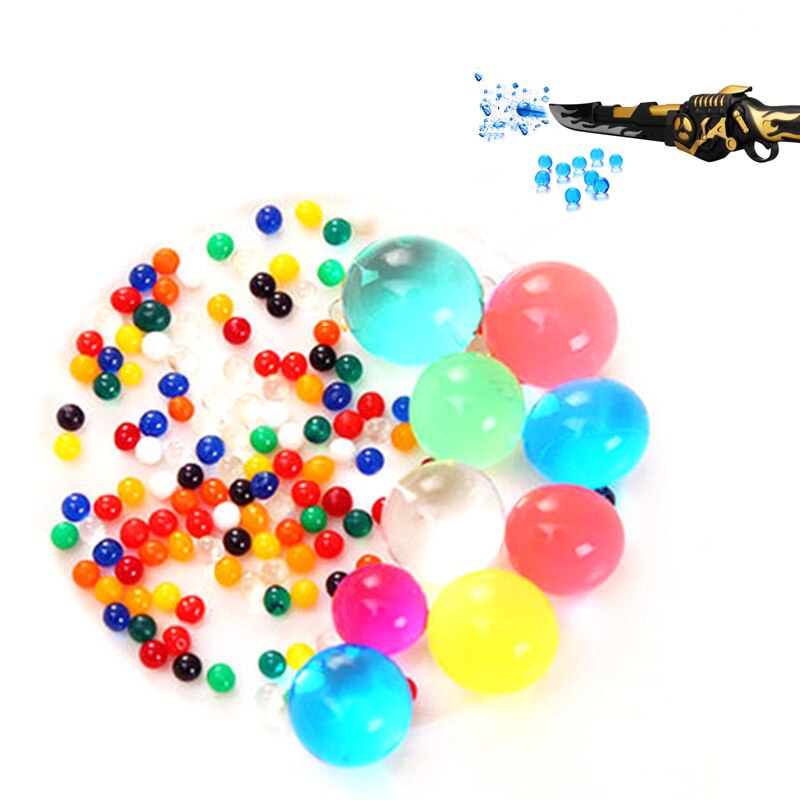 Shooting Supplies Color Water Absorption Beads Bullet Non Toxic and Tasteless, Clean and Environmental Protection 100/500Pcs/bag