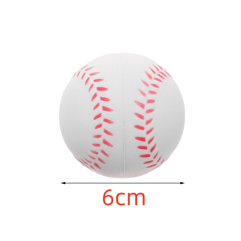 12pcs PU Baseball Soft Sponge Ball Toy Outdoor Sport Practice Trainning Base Ball Kids Decompression Indoor Outdoor Toy Ball
