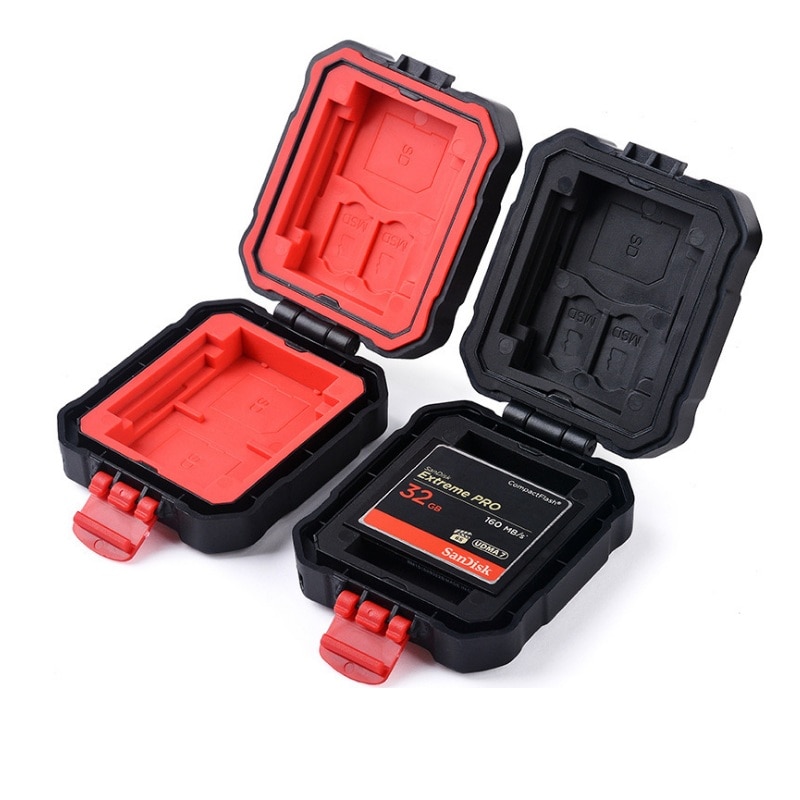 Memory Card Case Box Storage Holder SD Micro SD TF Micro SD CF XQD cards Hard Bag Waterproof 3SD+2TF+2CF+2XQD